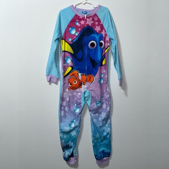 Disney Pixar Finding Dory One-Piece Pajama Size 8 - Picture 1 of 9